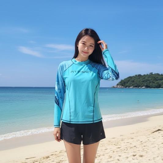 Women's Attarco Collections Swiming RASH GUARD Longsleeve (#3)