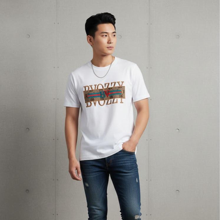 Men's or Women's Cotton Top in Crew Neck Fashionable Tee Shirt