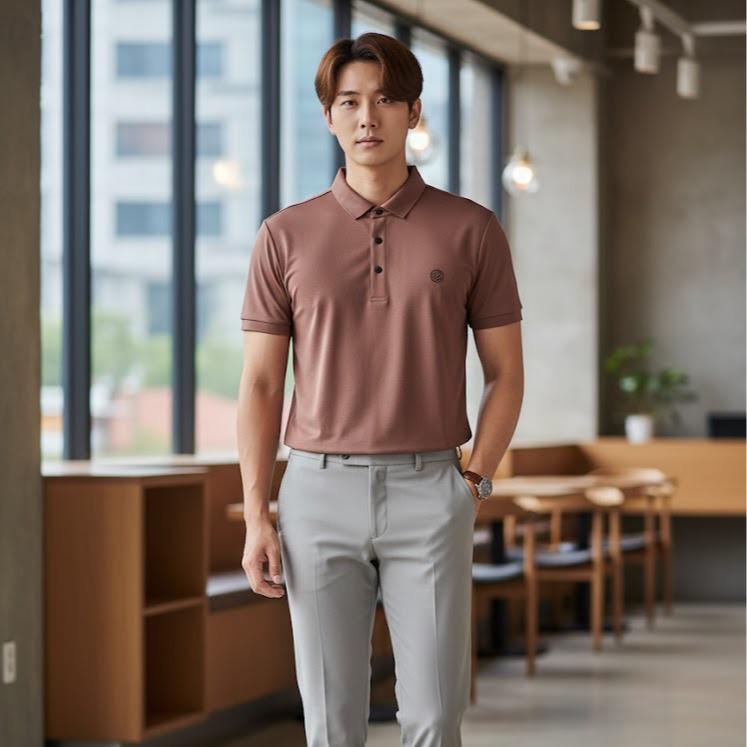 ASSORTED Men's Wear High Fashion Dry-fit Polo Shirt Korean Style Modern Comfort All Seasons Versatile Stylish for Summer