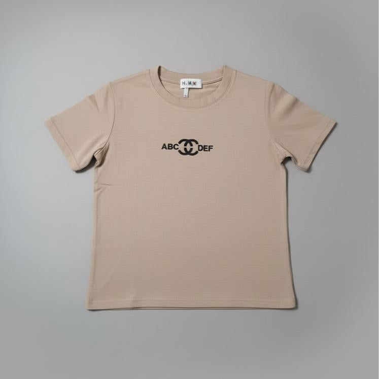 OKIS Women's Tops Cotton with Letter Designs