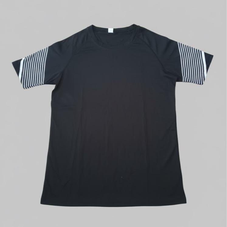 UNISEX Cotton Shirt with Stripe Lines in Different Color for Sports Activities