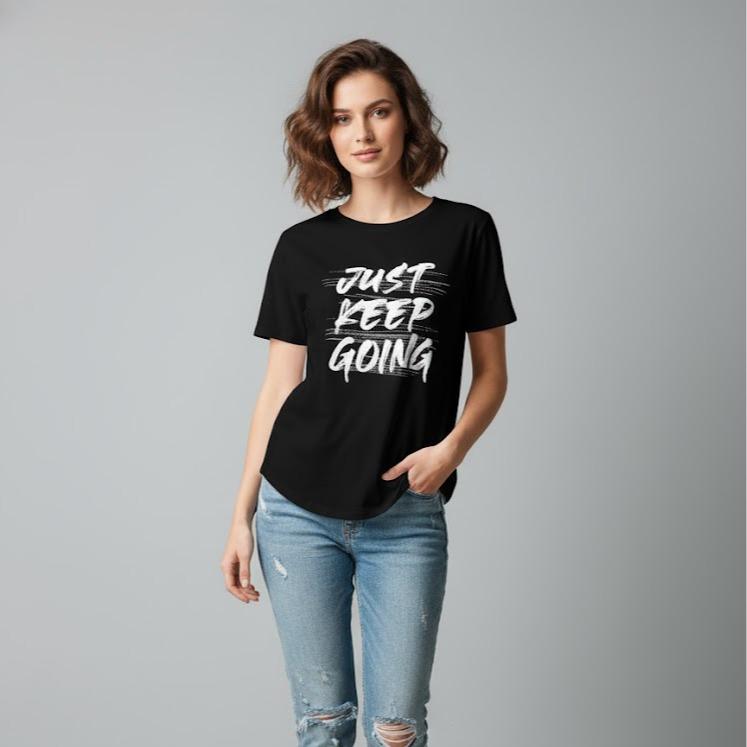 KEEP GOING Women's Printed Design Long sleeves for High Fashion Wear