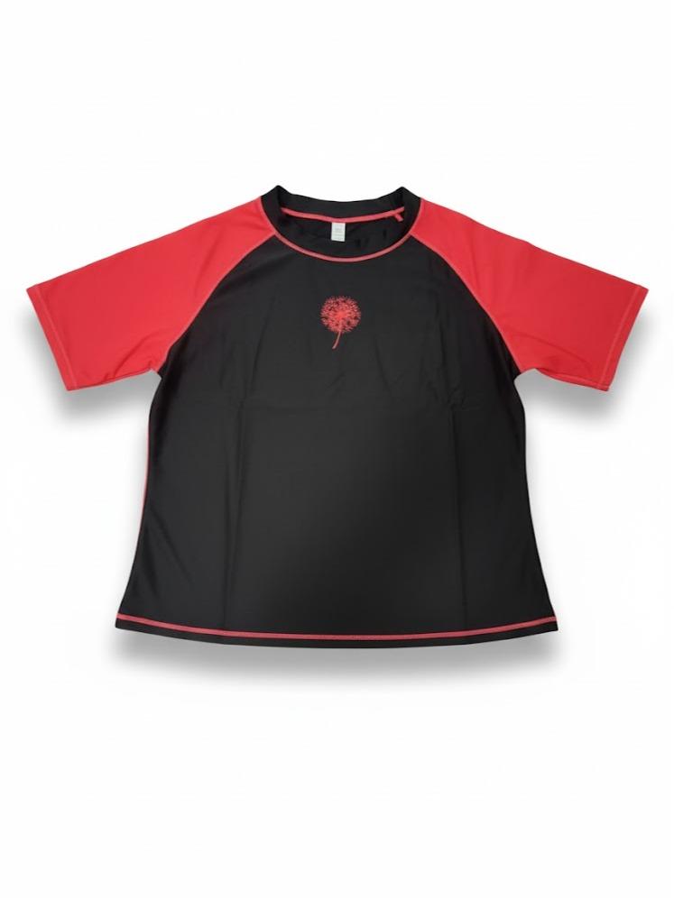 Womens Rash Guard with Dandilion Design Swim Wear Tshirt