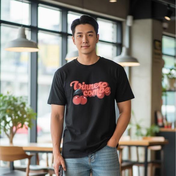 Men's High Fashion T-shirt in Black Color for Stylish Outfits