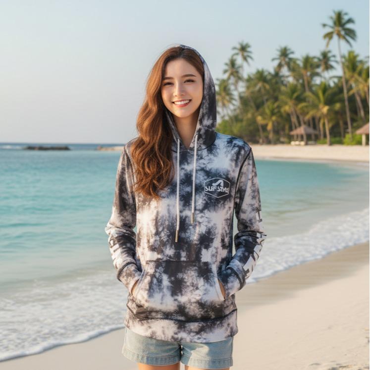 TIE DYE DESIGN Men's/Women's Pullover Hoodie with Long Sleeve (#12)