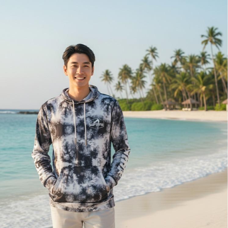 TIE DYE DESIGN Men's/Women's Pullover Hoodie with Long Sleeve (#12)