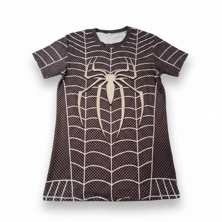 Female Superhero Printed Design Rasg Guard T-shirt for Swimming