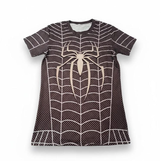 Female Superhero Printed Design Rasg Guard T-shirt for Swimming