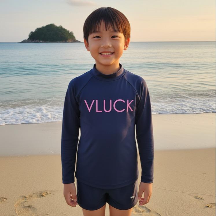 VLUCK Kids 4yrs to 8yrs Unisex Rashguard Swim Wear for Boys & Girls (#12)