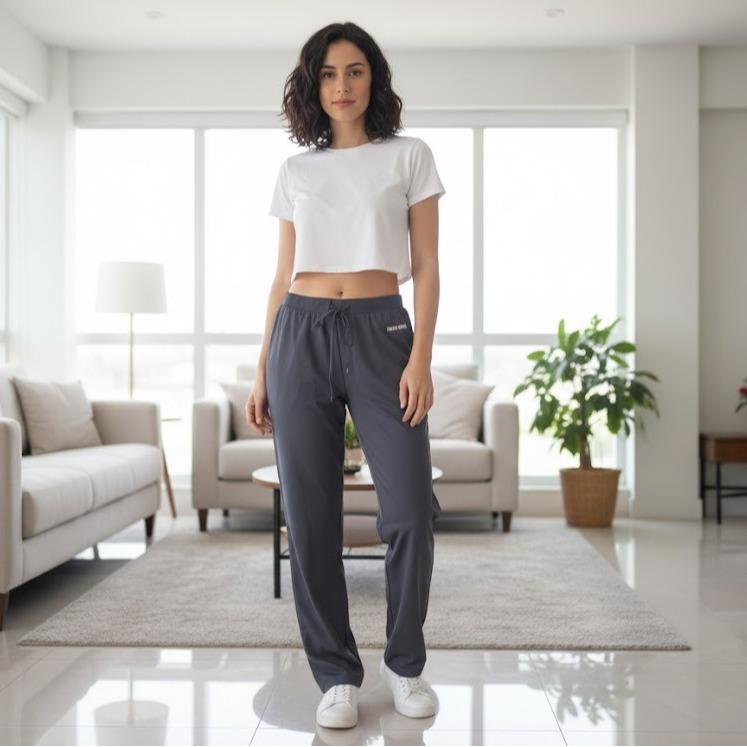 FP9007 Women's Classic Cotton Straight Pants for Sports Activities