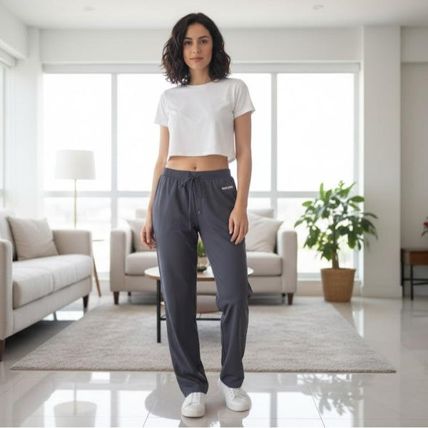 FP9007 Women's Classic Cotton Straight Pants for Sports Activities