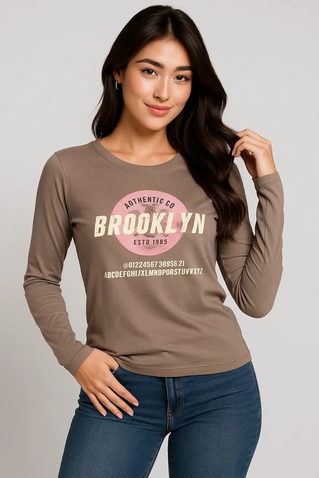 long sleeve brooklyn logo Okis
