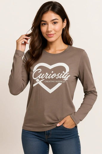 long sleeve curiosity logo Okis