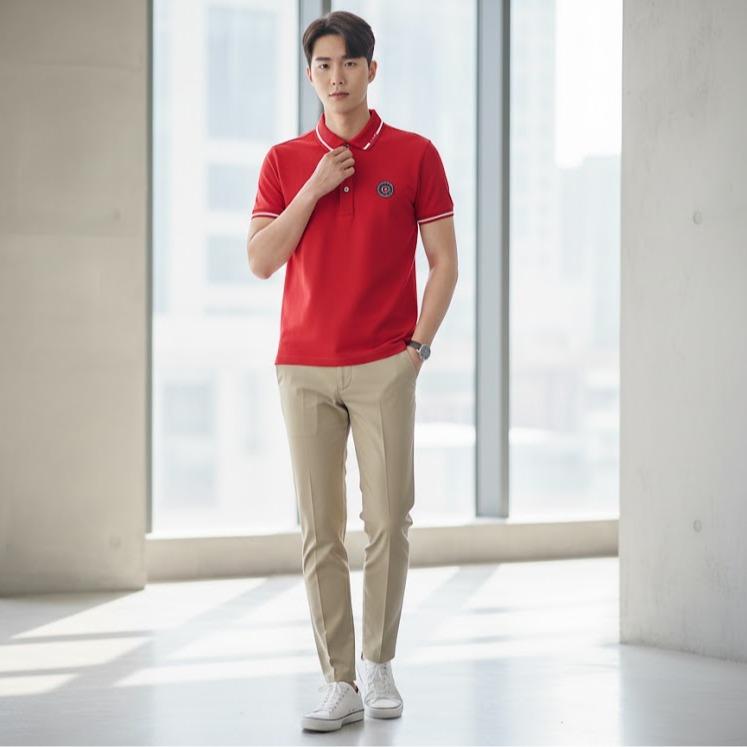 COLLECT- Men's Wear High Fashion Dry-fit Polo Shirt Korean Style with Different Logo