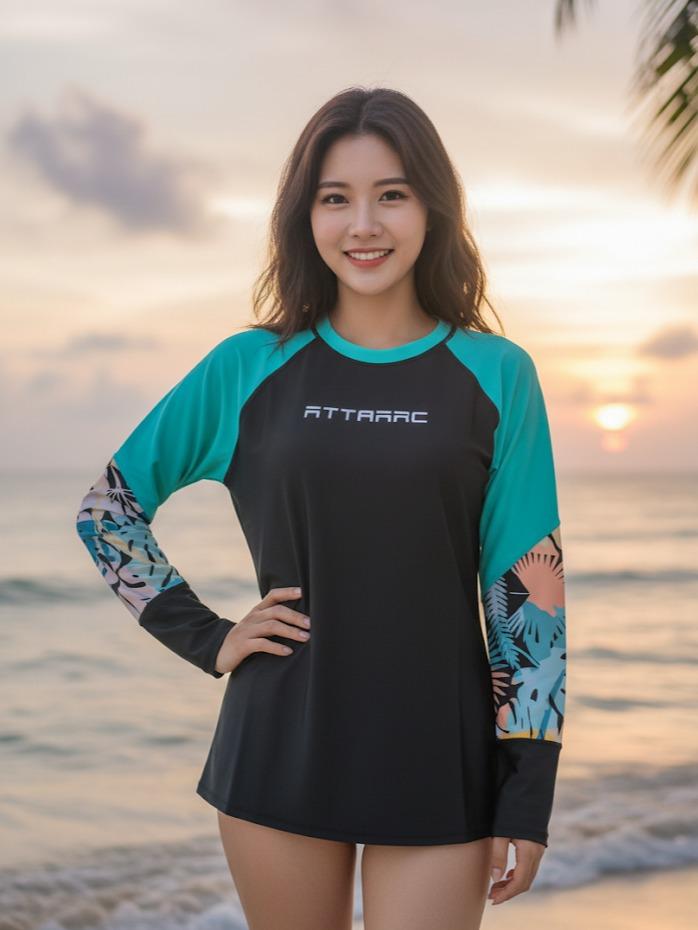 Women's Attarco Collections Swiming RASH GUARD Longsleeve (#4)