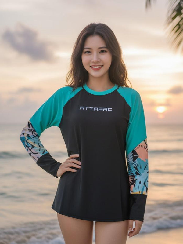 Women's Attarco Collections Swiming RASH GUARD Longsleeve (#4)