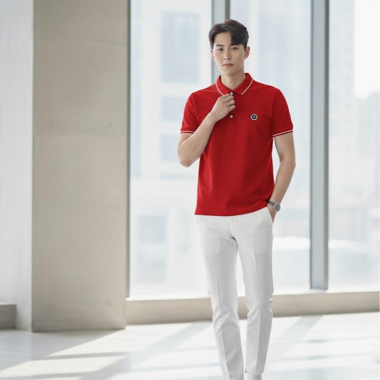 DOTTED- Men's Wear High Fashion Dry-fit Polo Shirt Korean Style with Different Logo