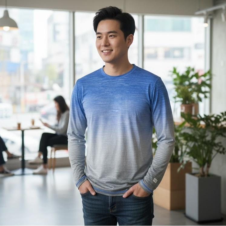 Men's Printed Rash Guard/Longsleeve for Swimming & Fashion Activity