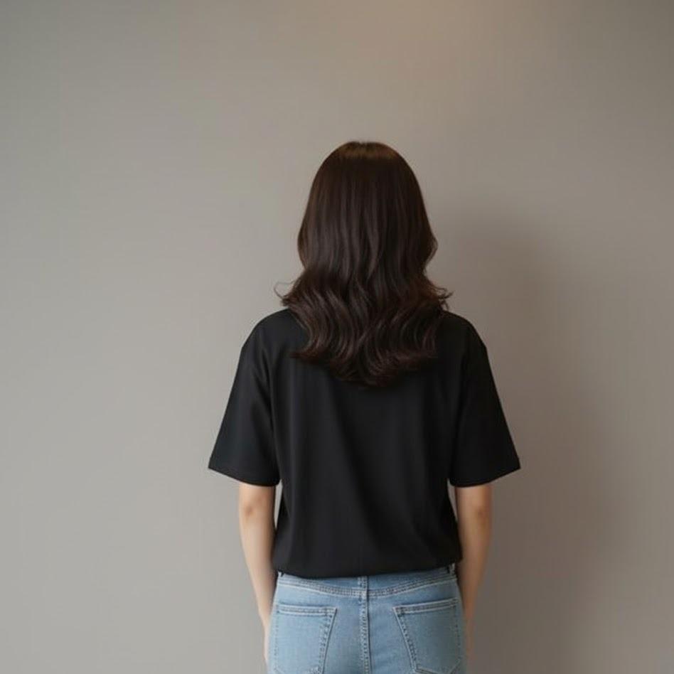 W24-20026 Women's Cotton Top in Crew Neck Fashionable Tee Shirt