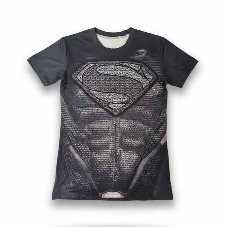 MENS Super Hero Inspired &  Printed Design Rash Guard T-shirt for Swimming