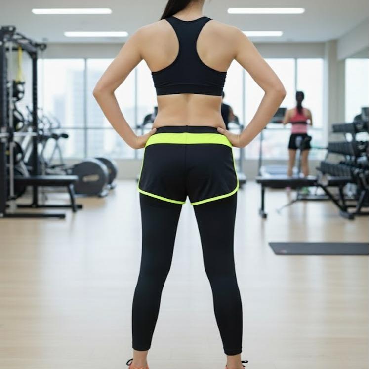 [BUY 1 GET 1 FREE} Leggings with Short- Women's Sports Wear