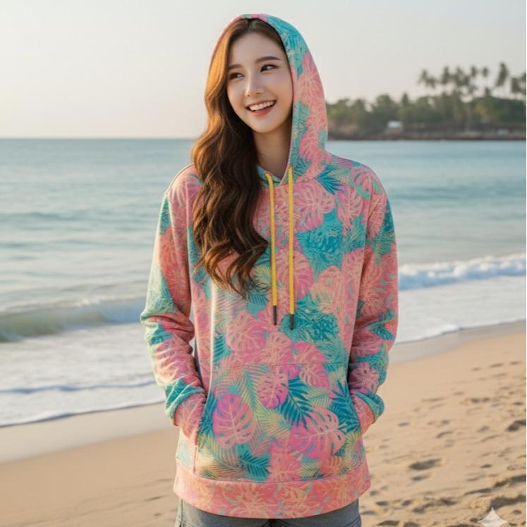 TIE DYE DESIGN Men's/Women's Pullover Hoodie with Long Sleeve (#12)