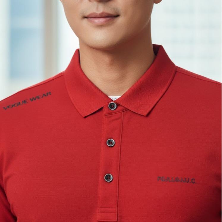 FGJLL WEAR Dry-fit Polo Shirt Men's Top Casual Korean Style (Short Sleeve with Logo Embraided)