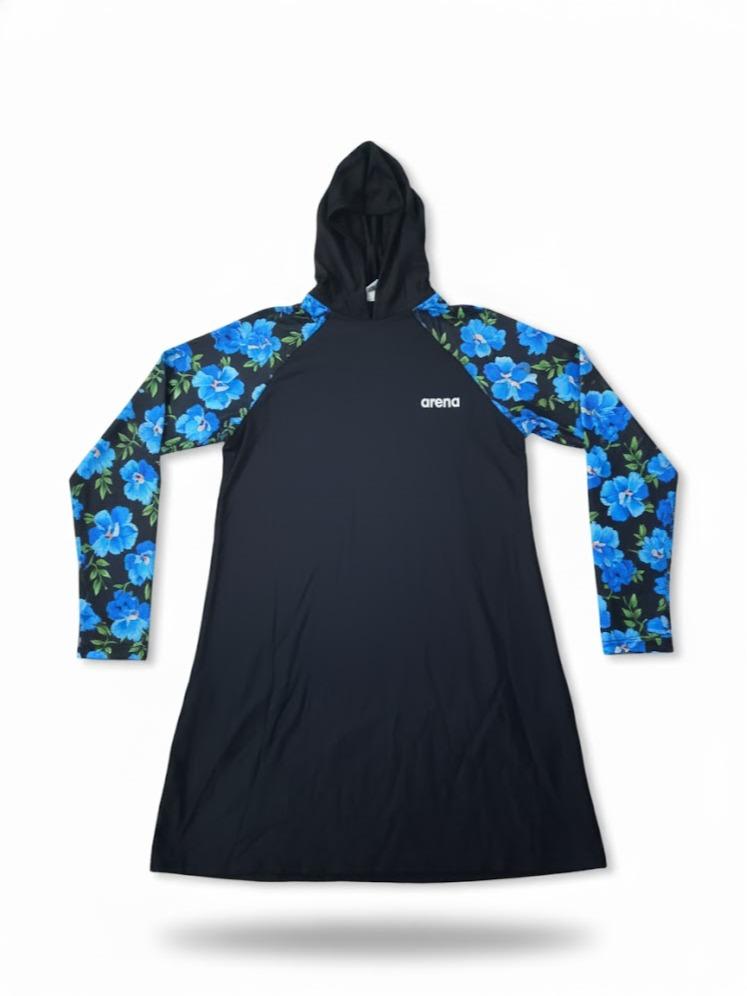 [EXTRA LARGE SIZES] DRESS Assorted Longsleeve with Hoodie RASHGUARDS for Swimming & Sports Activities