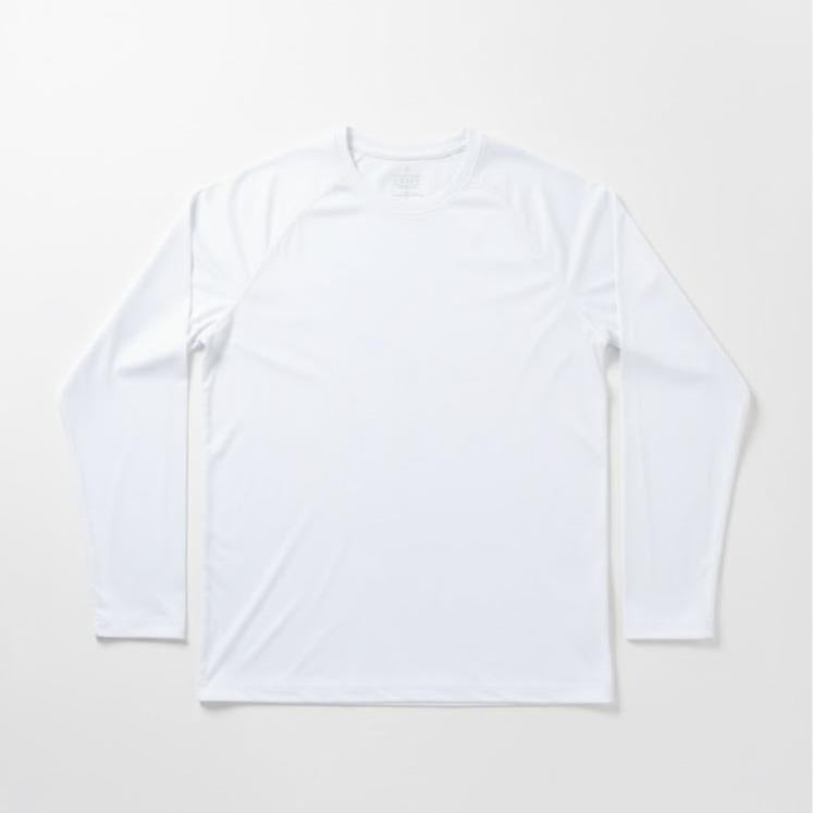 Men's Sport/Swim Wear Longsleeved & Compression Shirt in PLAIN WHITE COLOR