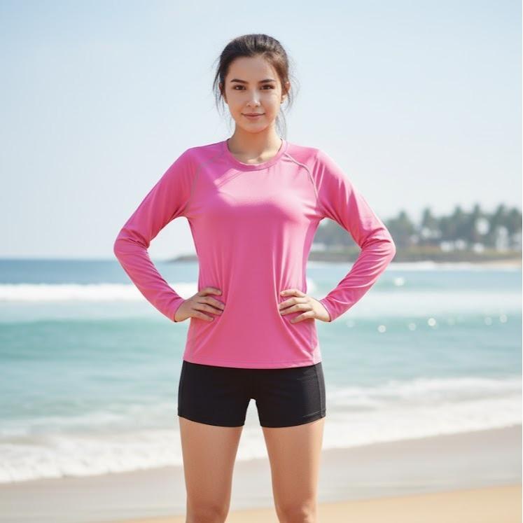 Womens Rash Guard/Longsleeve for Swimming Assorted Designs