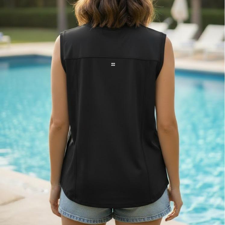 Women's Plain Sportswear/Swimming wear Compression Sando/Backless/Dresses for Outdoor Activities