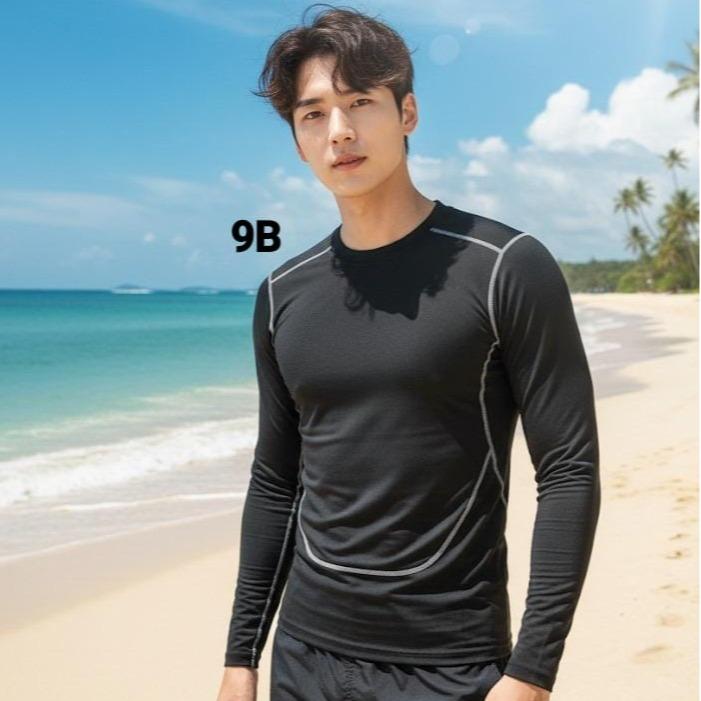 Men's Assorted Rash Guard Longsleeve Swimming Attire (#9)