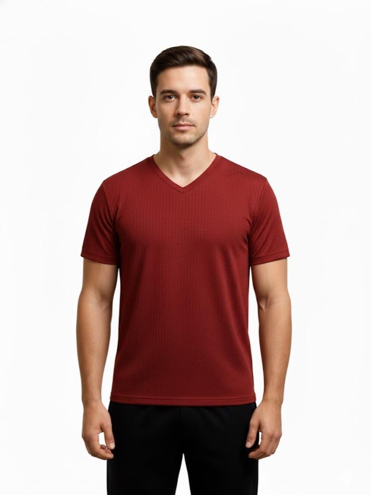 Men's/Women's Sports Wear Compression Tee Shirt & Sando in Maroon COlor