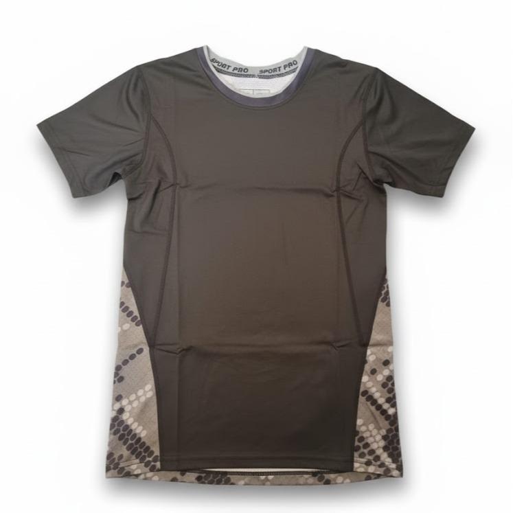 Male Teens Printed Design Rasg Guard T-shirt for Swimming