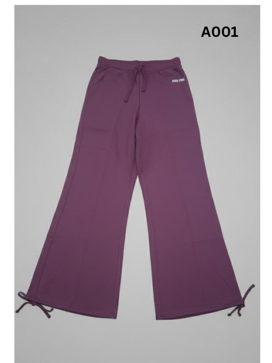 Women's STAIRGHT CUT Pants FERRY PURE COLLECTIONS Women's Top Apparel (MAROON/RED)