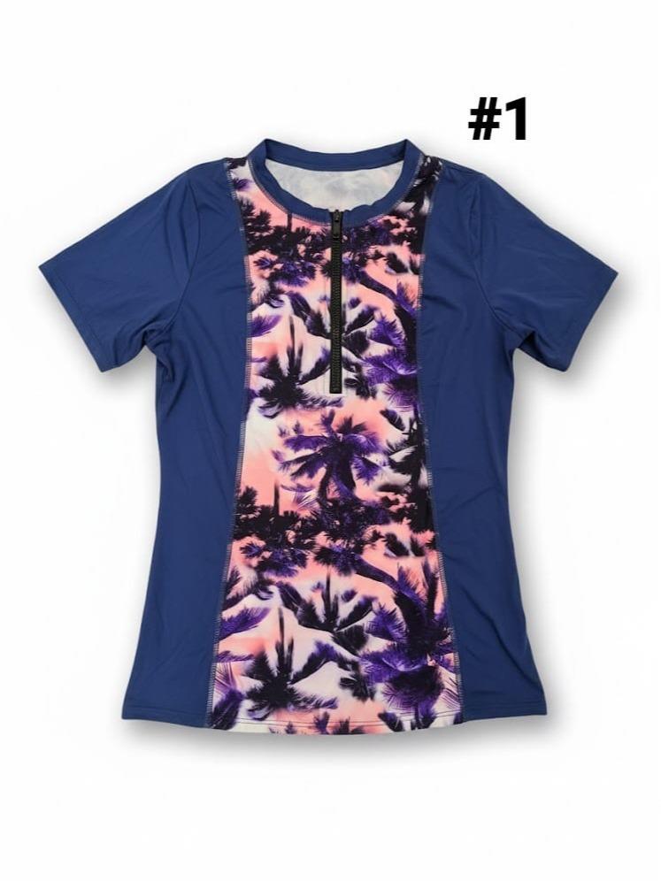 Female Kiddies Rash Guard T-shirt/Blouse Printed Design