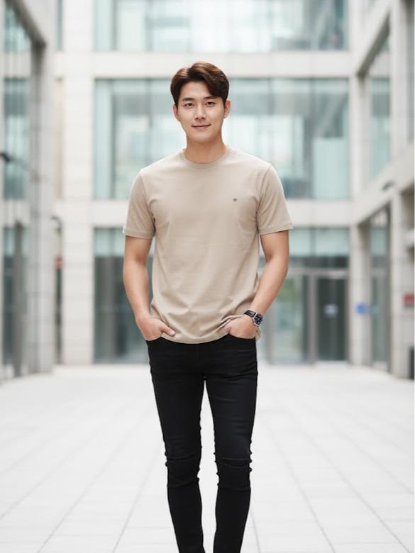 Men's High Fashion T-shirt in Brown Color for Stylish Outfits Ideal for Casual & Formal Occasions