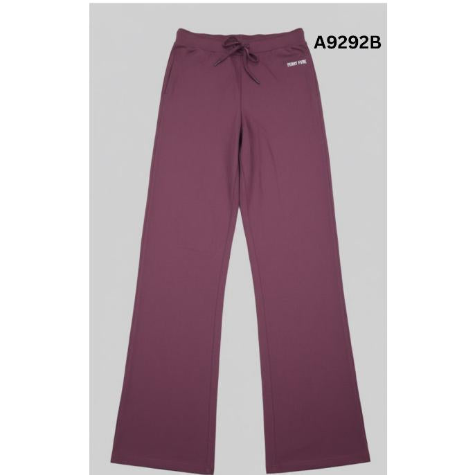 Women's STAIRGHT CUT Pants FERRY PURE COLLECTIONS Women's Top Apparel (MAROON/RED)