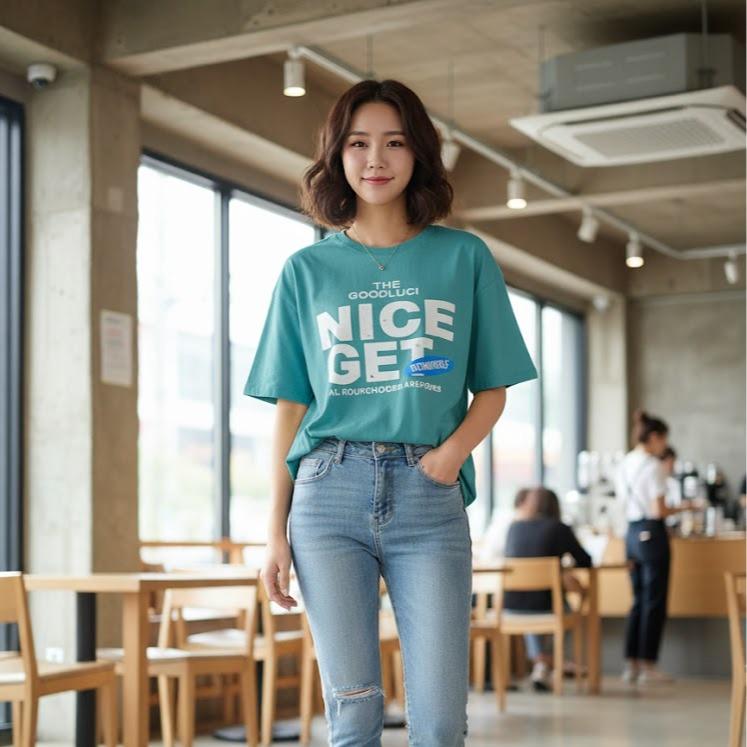 O'KIS Women's Cotton Tee Top Blouse/Shirt Assorted (OVERSIZED)