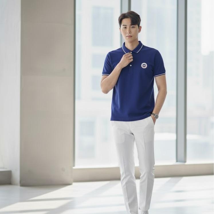 DOTTED- Men's Wear High Fashion Dry-fit Polo Shirt Korean Style with Different Logo