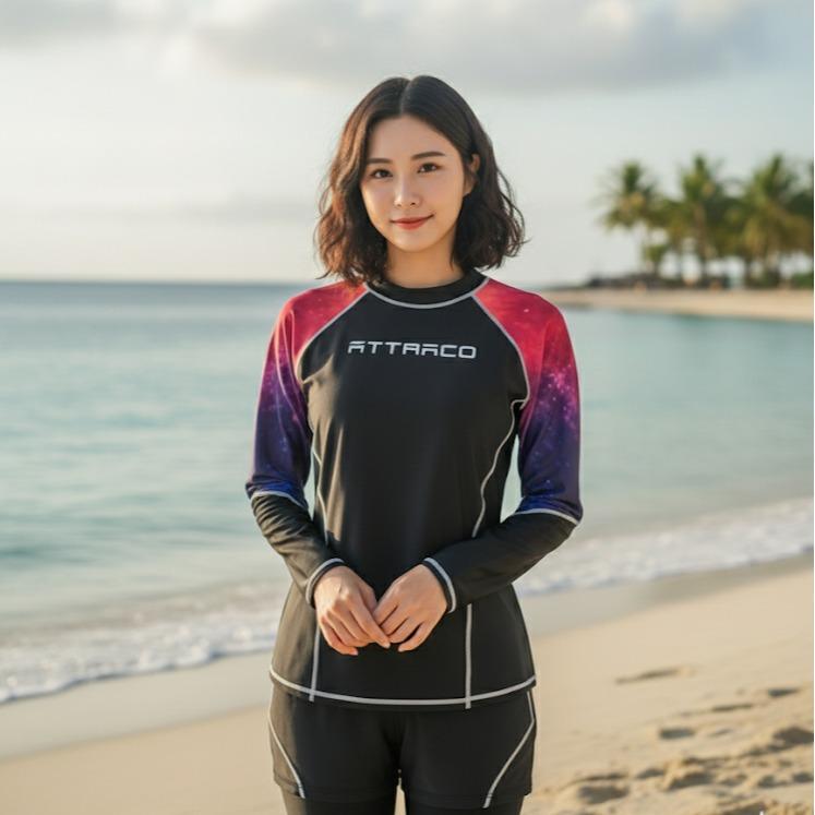 Women's Attarco Collections Swiming RASH GUARD Longsleeve (#3)