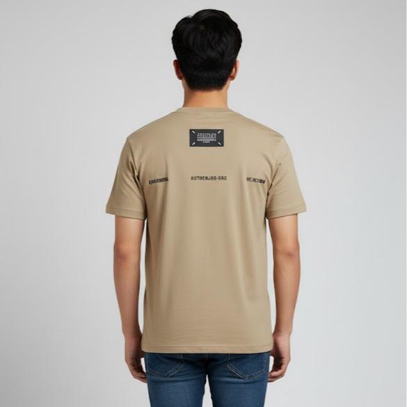 ASSORTED Men's High Fashion T-shirt in WHITE Color with Embroidered Logo for Stylish Outfits Ideal for Casual & Formal Occasions