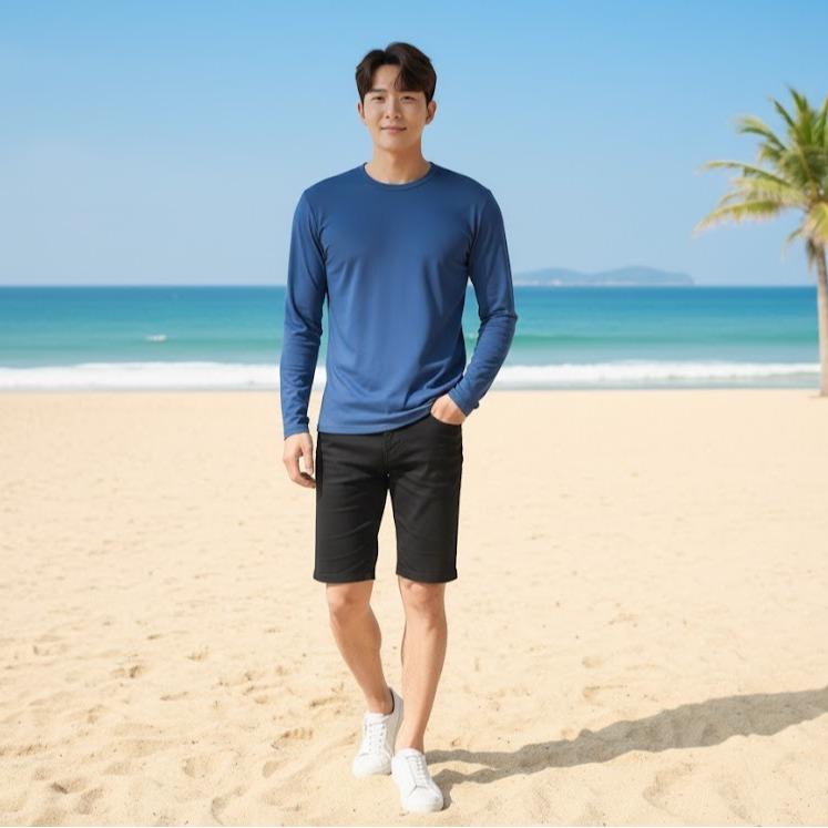Men's Printed Rash Guard/Longsleeve for Swimming & Fashion Activity