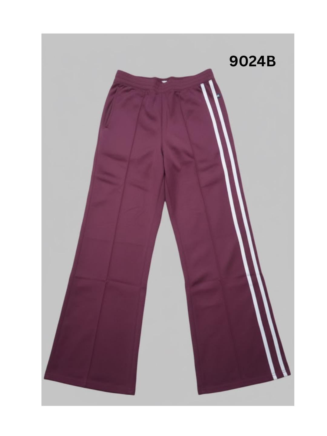 Women's STAIRGHT CUT Pants FERRY PURE COLLECTIONS Women's Top Apparel (MAROON/RED)
