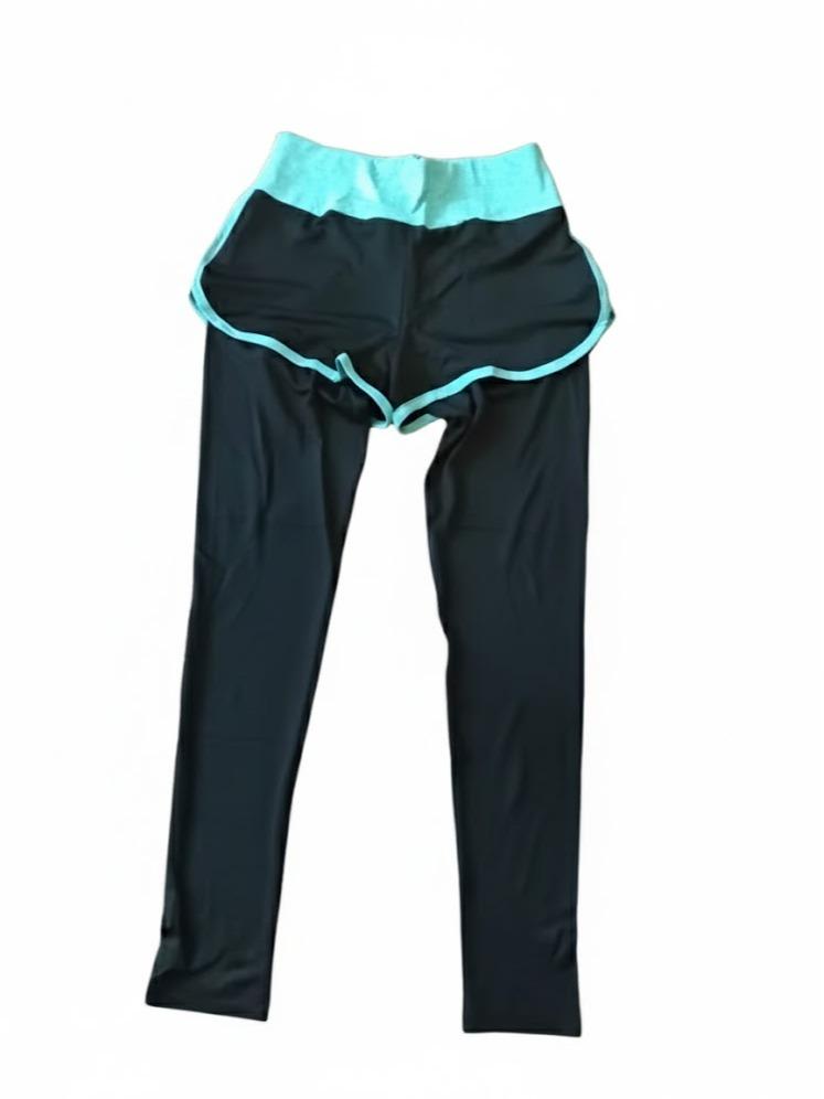 Women's Leggings with Short for Sports & Gym Fashion Wear
