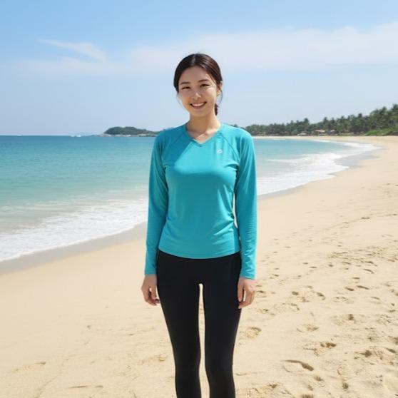 Womens Rash Guard/Longsleeve for Swimming Assorted Designs