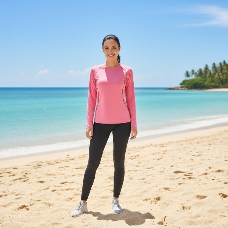 Womens Rash Guard/Longsleeve for Swimming Assorted Designs