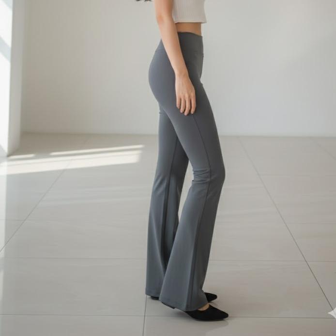 FPD53006 Women's Classic Cotton Pants in Plain Gray Color