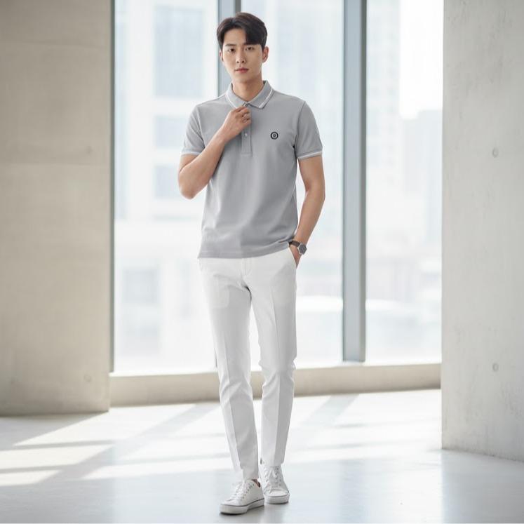 COLLECT- Men's Wear High Fashion Dry-fit Polo Shirt Korean Style with Different Logo