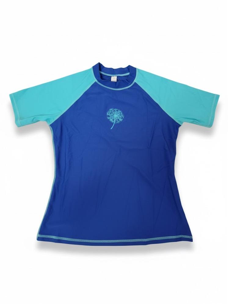 Womens Rash Guard with Dandilion Design Swim Wear Tshirt